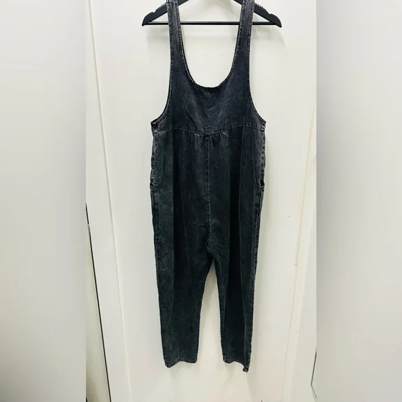 Jessie denim charcoal overalls - Sanaz - Picture 4 of 7